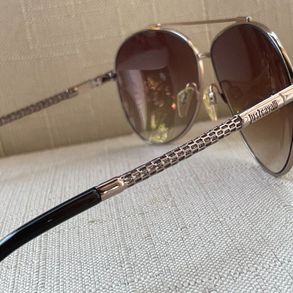 Just Cavalli Women Sunglasses Gold Tone eye Wear Design in USA 61[]11 135 shades